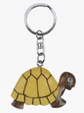 Schlüsselanhänger Schildkröte Holz